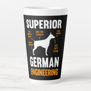 Doberman-Geschenk  Obere deutsche Ingenieurtechnik Milchtasse