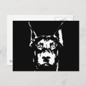 Doberman Geschenke - Postkarte (Vorne/Hinten)