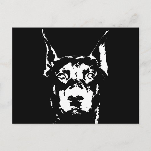 Doberman Geschenke - Postkarte (Vorderseite)