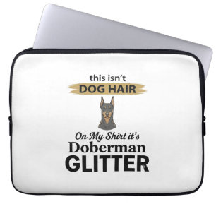 Doberman Glitter Lustiger Hunde Liebhaber Vintage  Laptopschutzhülle