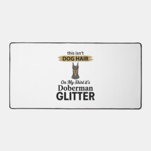 Doberman Glitter Lustiger Hunde Liebhaber Vintage  Schreibtischunterlage