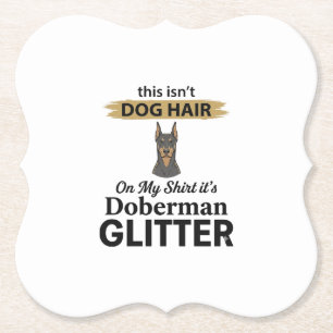 Doberman Glitter Lustiger Hunde Liebhaber Vintage  Untersetzer