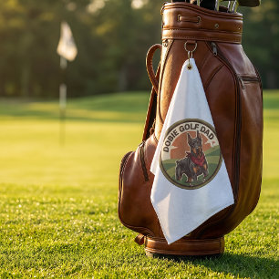 Doberman Golf Dad Golf Handtuch Benutzerdefinierte