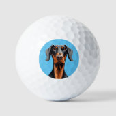 Doberman Golfball (Vorderseite)