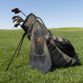 Doberman Golfhandtuch (Gras)