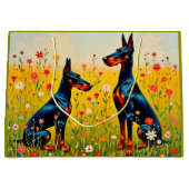 Doberman  große geschenktüte (Vorderseite)
