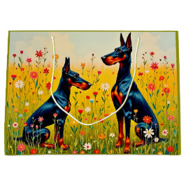 Doberman  große geschenktüte