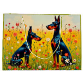 Doberman  große geschenktüte (Rückseite)