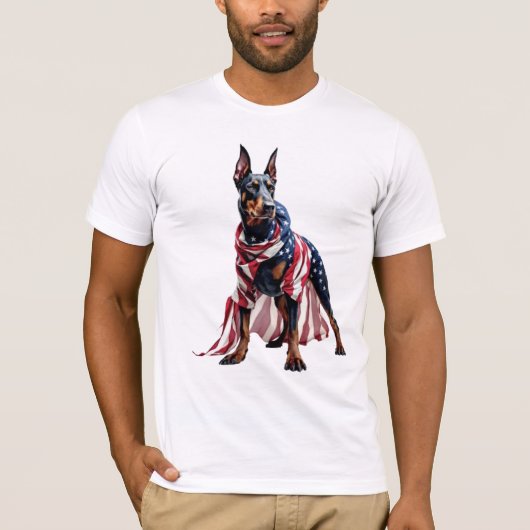Doberman Guard Nation T-Shirt (Vorderseite)