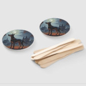 Doberman Halloween Beängstigend Fächer (Non-assembled)