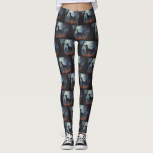 Doberman Halloween Beängstigend Leggings