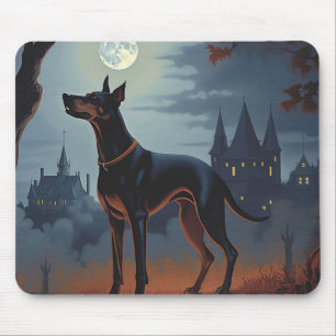 Doberman Halloween Beängstigend Mousepad