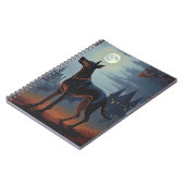 Doberman Halloween Beängstigend Notizblock (Linke Seite)