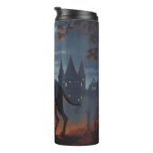 Doberman Halloween Beängstigend Thermosbecher (Nach rechts gedreht)