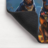 Doberman Halloween Spooky Mousepad (Ecke)