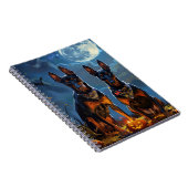 Doberman Halloween Spooky Notizblock (Rechte Seite)