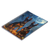 Doberman Halloween Spooky Notizblock (Linke Seite)