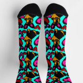 Doberman herzen Zwei-Tone-Kaffee-Tasse Socken (Oben)