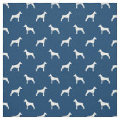 Doberman-Hund-Silhouette Stoff (Muster)