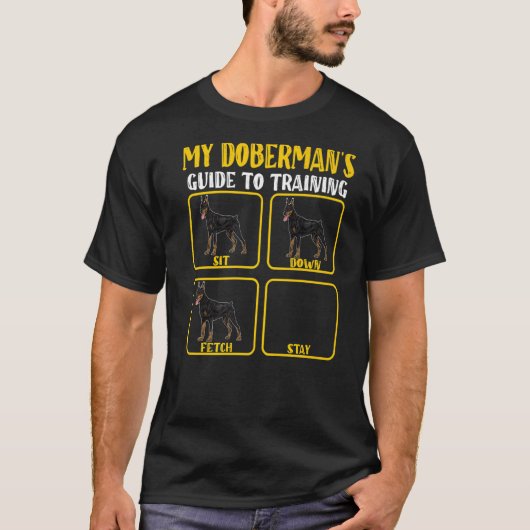 Doberman Hunde führen zu Schulungen für Dobermans  T-Shirt (Vorderseite)