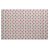Doberman Hunde rosa Blüten Stoff (Fat Quarter (45,7 x 55,9 cm))