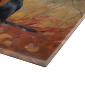 Doberman im Herbst Leaves Fall Inspiriert Schneidebrett (Ecke)