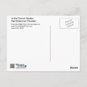 Doberman - Im Kirchengarten Postkarte (Rückseite)