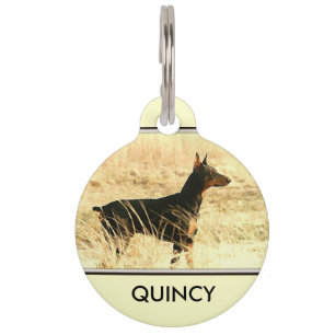 Doberman in Dry Reeds Gemälde Tiermarke