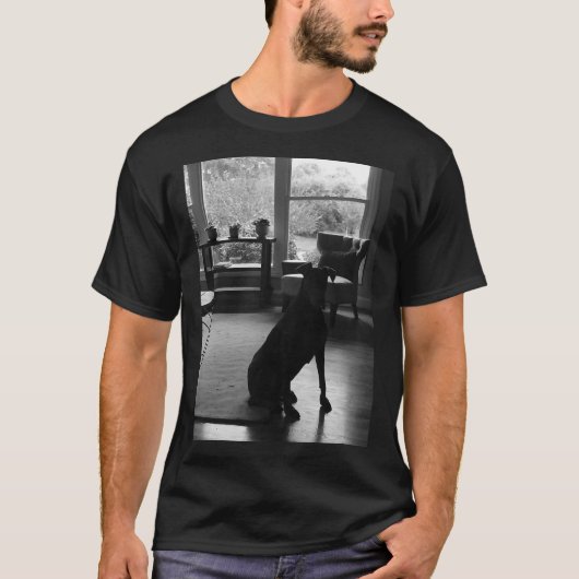 Doberman in Silhouette T-Shirt (Vorderseite)