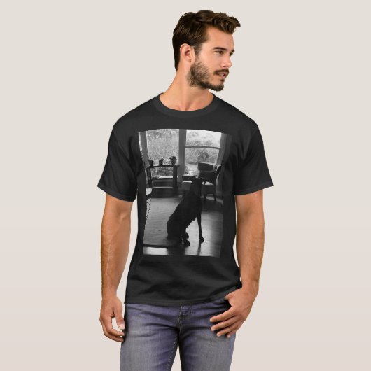 Doberman in Silhouette T-Shirt (Vorne ganz)