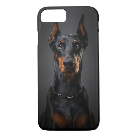 Doberman iPhone 7, Barely There Case-Mate iPhone Hülle (Rückseite)