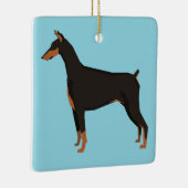Doberman Keramikornament (Rechts)