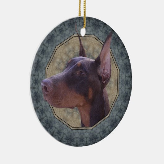 Doberman Keramikornament (Rechts)