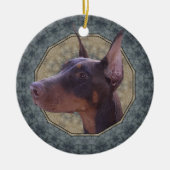 Doberman Keramikornament (Vorne)