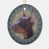 Doberman Keramikornament (Links)
