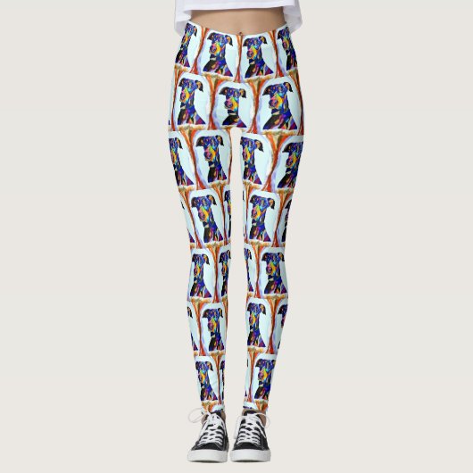 Doberman Leggings (Vorderseite)