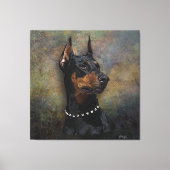 Doberman Leinwanddruck (Vorderseite)