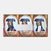 Doberman Liebe Desk Mat Schreibtischunterlage (Tastatur & Maus)