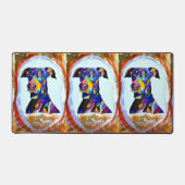 Doberman Liebe Desk Mat Schreibtischunterlage (Vorderseite)