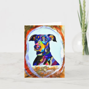 Doberman Liebe leere Grußkarte Karte