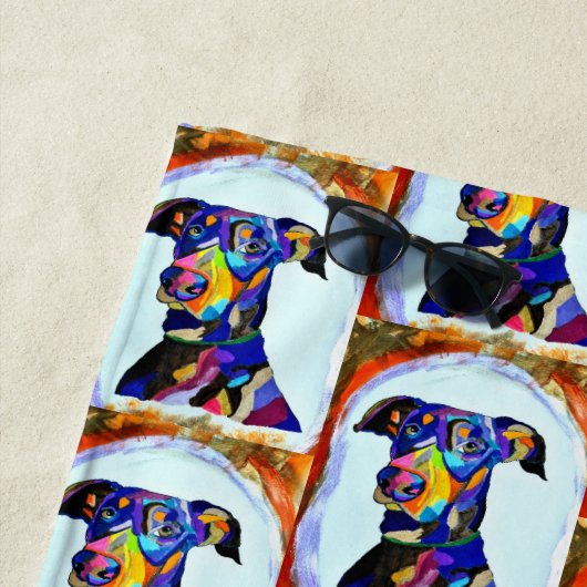 Doberman Liebe Strandtuch (Beispiel)