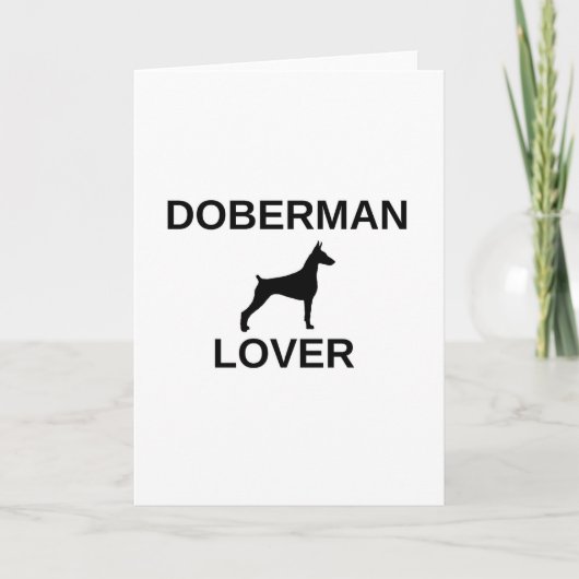 Doberman Liebhaber Feiertagskarte (Vorderseite)