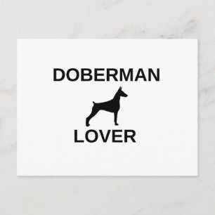 Doberman Liebhaber Postkarte