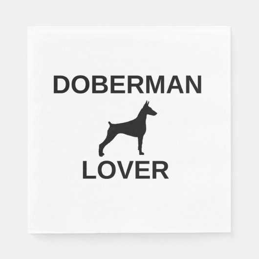 doberman lover serviette (Vorderseite)