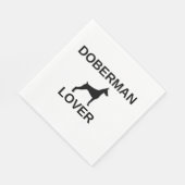 doberman lover serviette (Ecke)