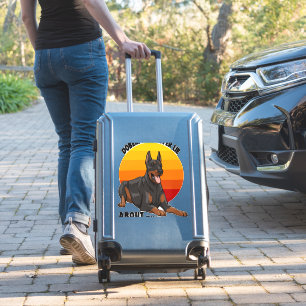 Doberman lügt nie über ihre Liebe Aufkleber