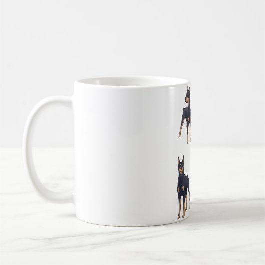 Doberman Magic Kaffeetasse (Links)
