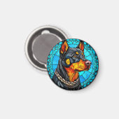 Doberman Magnet (Vorderseite/Rückseite)