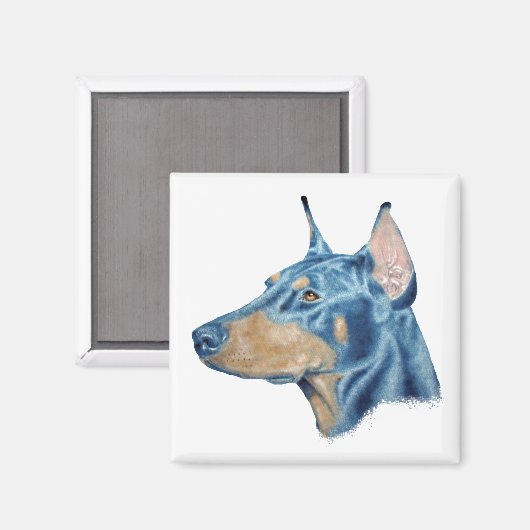 Doberman Magnet (Vorderseite/Rückseite)