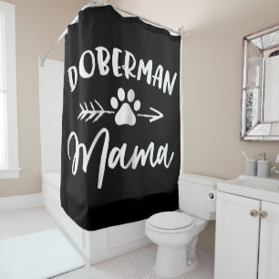 Doberman Mama  Niedliches Doberman Lovers Geschenk Duschvorhang